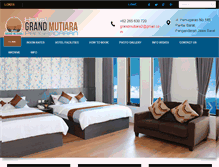 Tablet Screenshot of hotelgrandmutiara.com